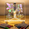 ✨ 3D LED Light Glass Acrylic Writing Pad with 12 Pens – Light Up Your Creativity! 🎨💡