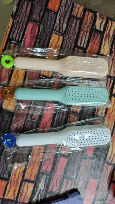 💆‍♂️ Self-Cleaning Anti-Static Massage Comb – For Adults & Kids Pack Of 1