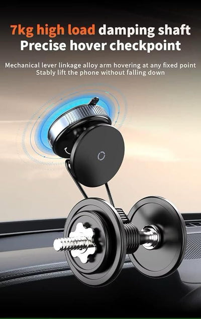 360° Magnetic Suction Phone Holder – Strong Grip for Car & Desk | Universal Mount