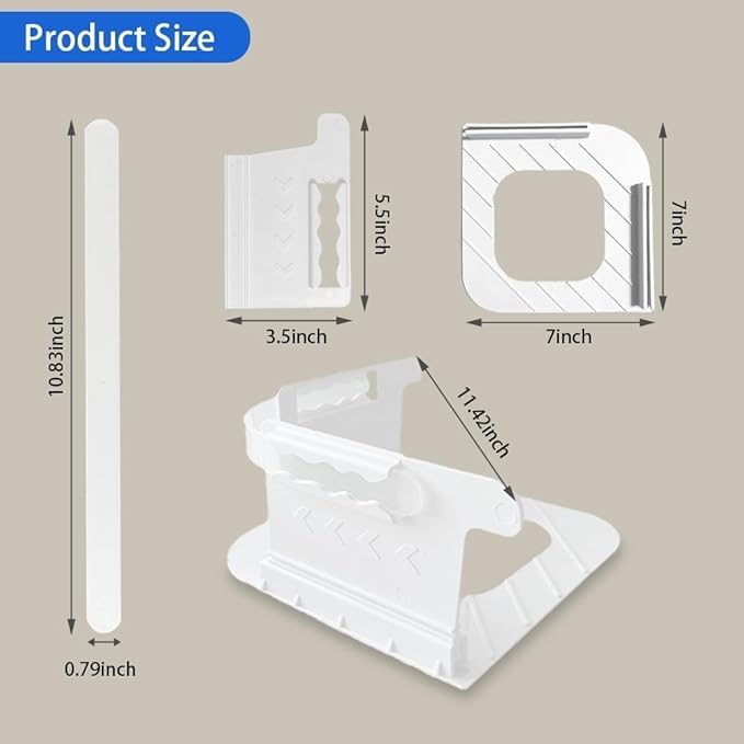 Bedsheet Holder with Lock Strips, Bedsheet Tucker Tool for Corners Keep Sheets Firm & Tight Durable Strips for Bed Sheet Holder, Open Corner Design for Fit All Mattress Lifter and Tucker (White)