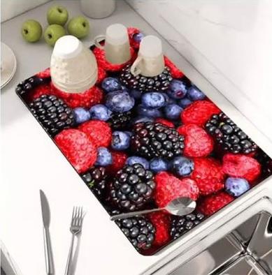 Needoora Lightweight & Washable Quick-Drying Mat – Pack of 1 (Black)