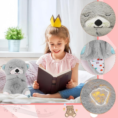 Soothing Plush Teddy Bear with Breathing Motion & Sleep Music – Calming Toy for Babies, Kids & Adults