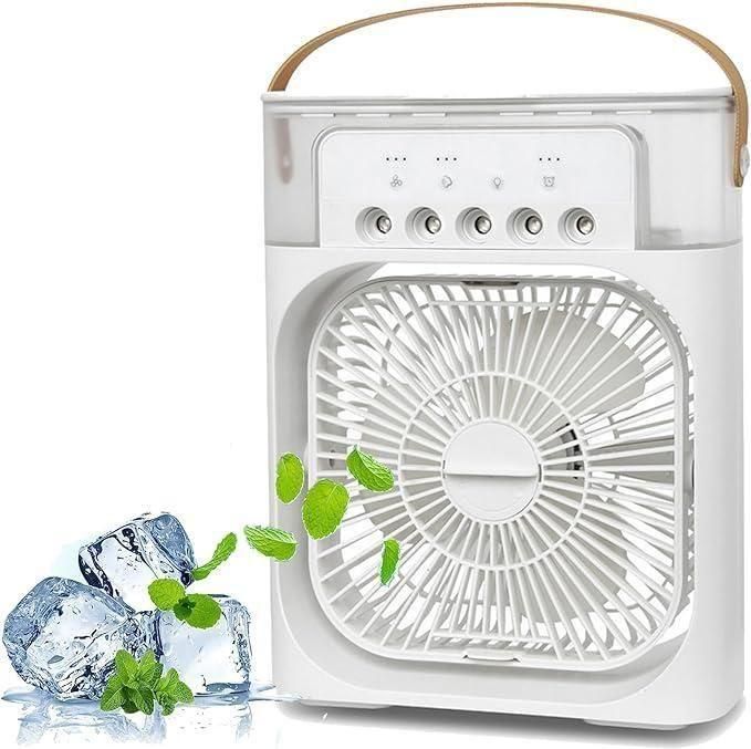 Multifunction Mist Fan | USB Portable Air Cooler, Humidifier & Mini AC for Home & Office – 3-in-1 Cooling Fan1