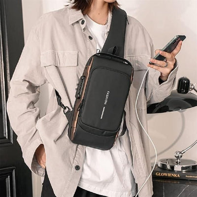 Unisex Sling Bag – Classic Leather Style for Bikers,Workaholics, College & Travel