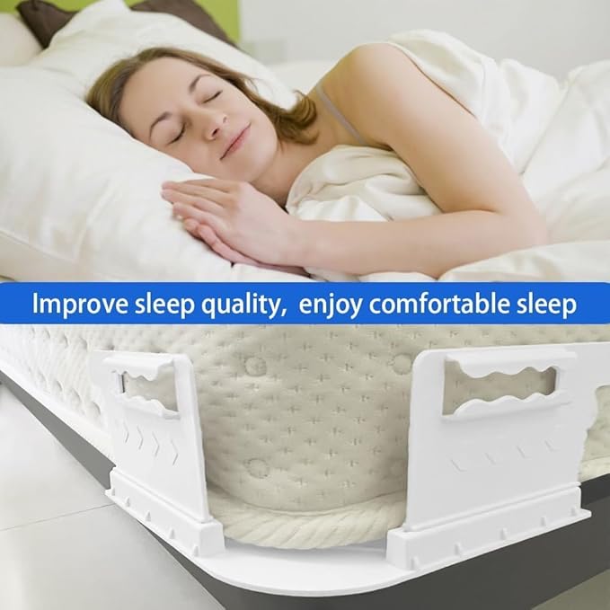 Bedsheet Holder with Lock Strips, Bedsheet Tucker Tool for Corners Keep Sheets Firm & Tight Durable Strips for Bed Sheet Holder, Open Corner Design for Fit All Mattress Lifter and Tucker (White)
