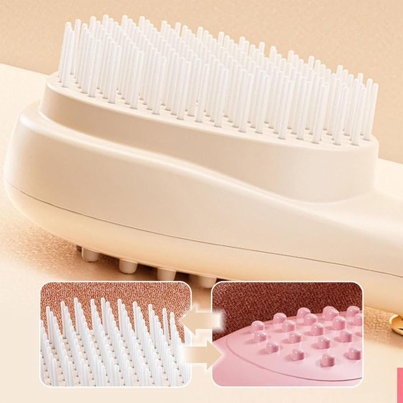 🧖‍♀️ Scalp Massage Comb with Retractable Bristles – For Tangle-Free, Relaxing Hair Care