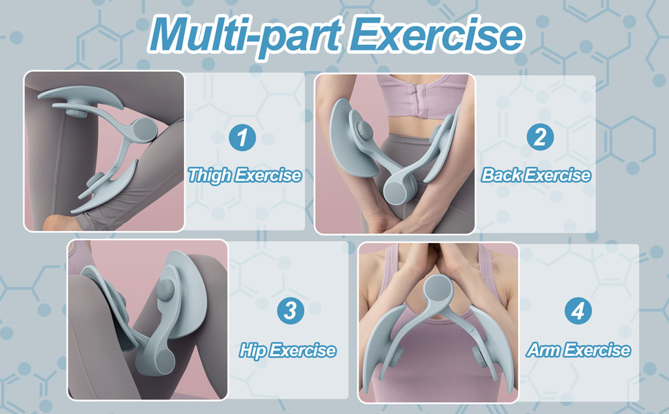 Best Home Exercise Equipment | Hip & Pelvis Trainer | Thigh Master and Inner Thigh Exercise Equipment | Pelvic Floor Exerciser Device | Training Tool | for Home, Gym, Fitness, Workout, Stretcher | for Men & Women