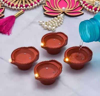🪔 LED Water Sensor Diyas – Ambient Decorative Lights (Pack of 6)