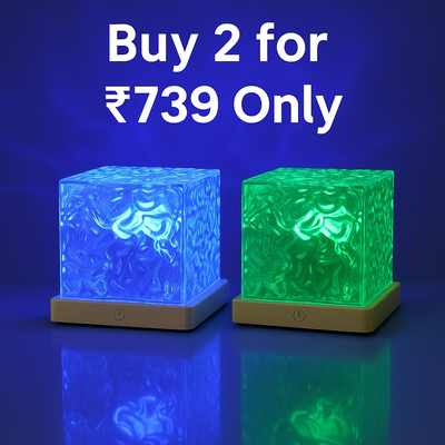 Rotating Water Ripple Night Light Aura Lamp