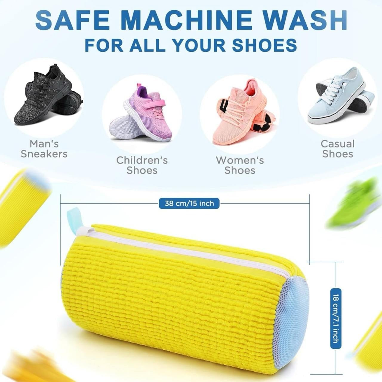Shoe Washing Bag for Washing Machine – Protects Shoes from Damage, Dust & Deformation.