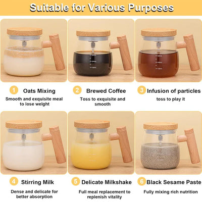 Self-Stirring Mug – Rechargeable & Effortless Mixing