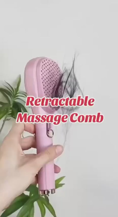 🧖‍♀️ Scalp Massage Comb with Retractable Bristles – For Tangle-Free, Relaxing Hair Care